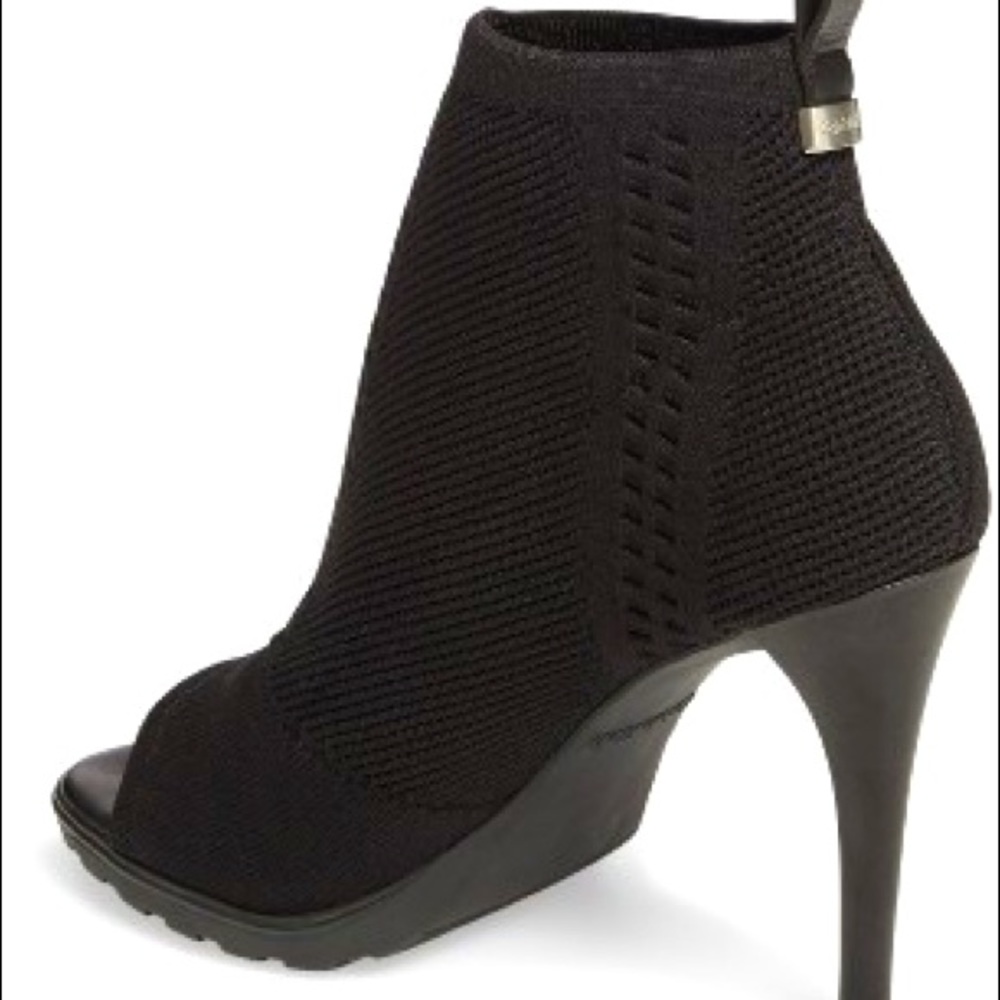 ••Calvin Klein Malai Stretch Peep Toe Bootie••